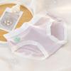 Women's Summer 7A Antibacterial Mint Cool Skin Friendly Mid Waist Cotton Briefs