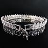 Marquise-Cut Pave Zircon Bracelet: Unique Design Valentine's Day Commemorative Gift S8256.