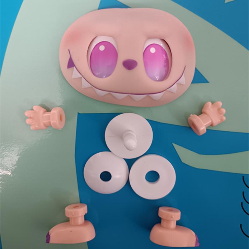 1 Set Diy Handmade Switching Emotions Labubu 3Rd Big Into Energy Vinyl Face Hand Foot Dolls Facial Accessories