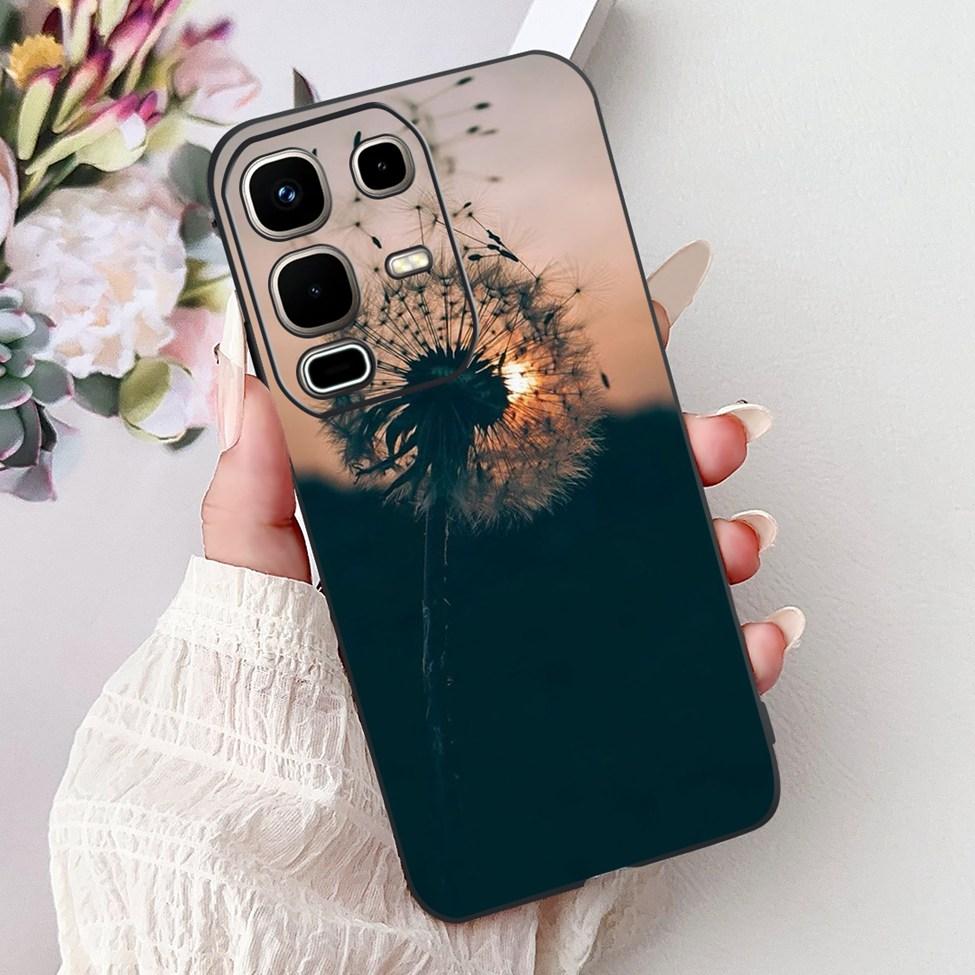 Per Infinix Note 50s X6870 Cover Posteriore Per Infinix Note 50s 5G Custodia Silicone Moda Lusso Fiori Gatto Carino Dipinto Divertente Paraurti