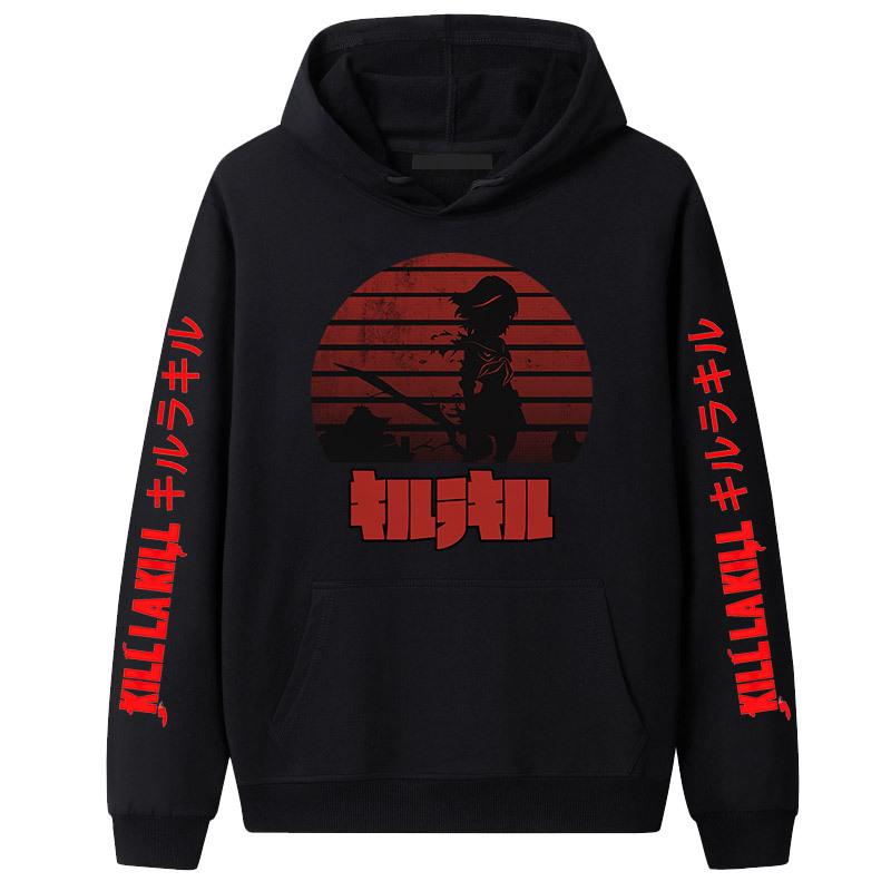 Japanese Anime Kill La Kill Hooded Long Sleeve Sweatshirt for Couples