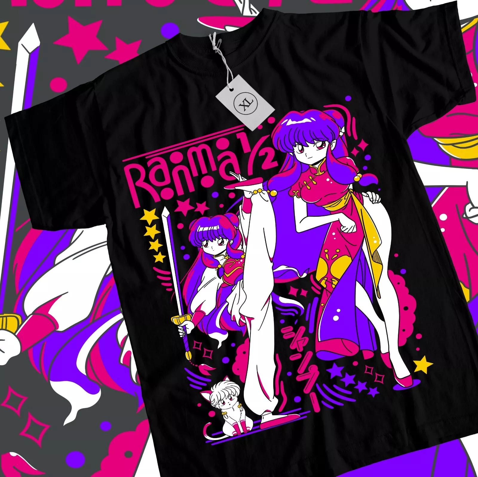

Shampoo Rumiko T-shirt Takahashi Ranma 1/2 Girl Kawaii Funny Anime Tee All Size S