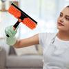 Manual Window Squeegee Cleaning Kit with Extension Pole Long Pole Stainless Steel Chenille Cloth Glass Wiper Scrubber