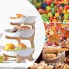 Creative Multi-layer Solid Wood Fruit Rack Household Convenient Wooden Fruit Tray Rack Desktop Wooden Snack Tray Rack
