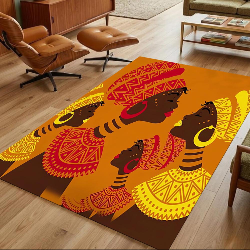 African Heritage And Tradition Non-Slip Home Carpet Design for Office Decor Living Room Bedroom Gift