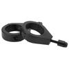 Suporte de Placa de Sinal de Seta de Motocicleta de Metal Galvanizado de 41mm Suportes Grampos Montagem Acessórios Preto