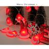 Battery-Powered LED Christmas Bell String Lights for Colorful Room Decoration