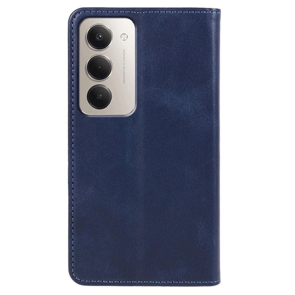 For Xiaomi Redmi 15 5G Case Strong Magnetic PU Leather Phone Cover Calf Texture