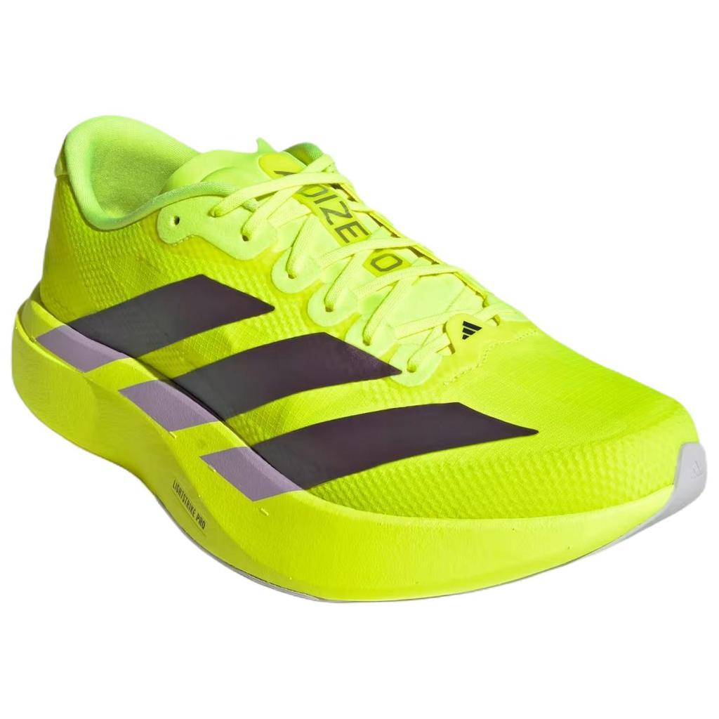 Adidas Adizero EVO SL JR2024 Men's Low Top Solar Yellow Aurora Plum LIGHTSTRIKE PRO Running Shoes