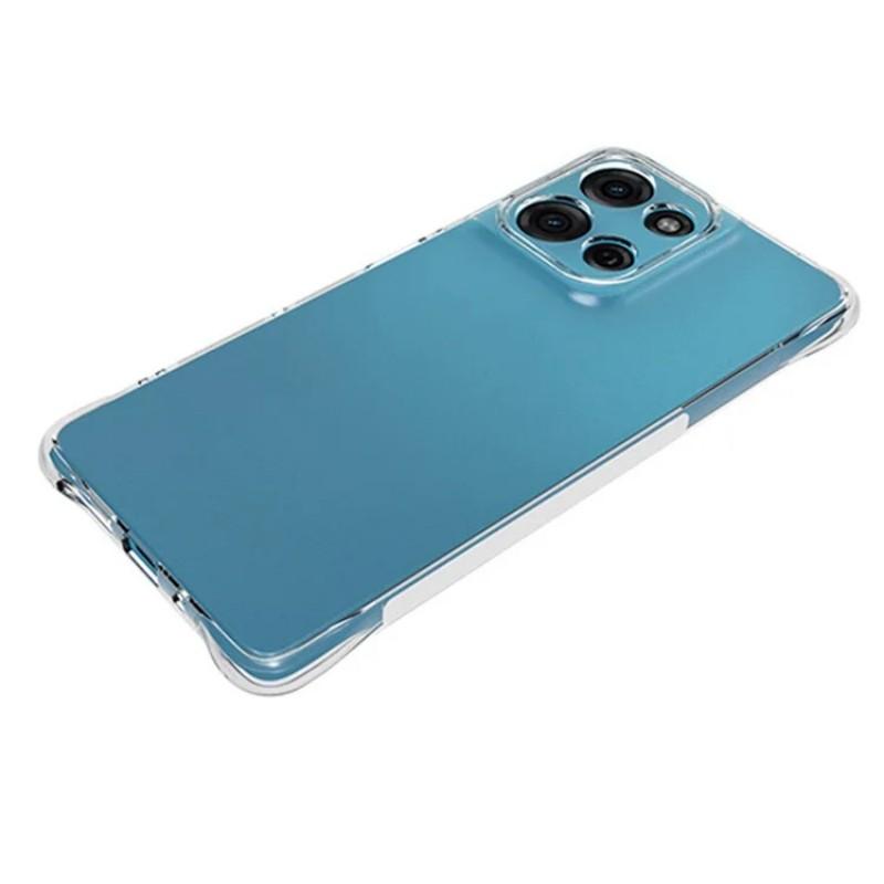 For Motorola Moto G75 5G Clear TPU Case WANLONFENG TM Series 2.0mm Phone Back Cover