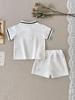 Set Due Pezzi Polo Estiva per Bambini 2026 - Stile Accademico per Bambini e Bambine, Manica Corta