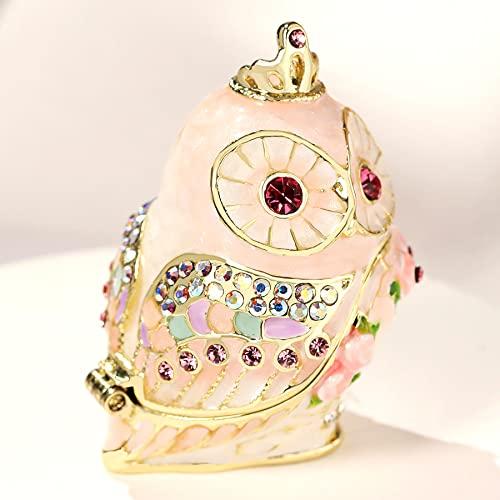 <Rose Tiara Owl (Pink)> Pierce