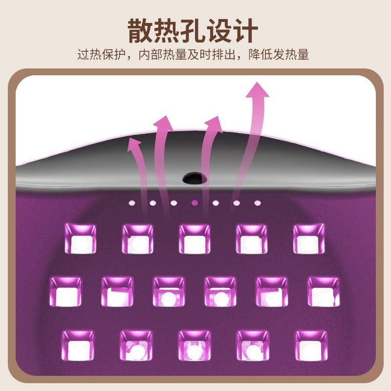 Professional UV LED Nail Lamp With Red Light Technology Fast Curing No Darkening Hands 45/66/72/90 Beads Options