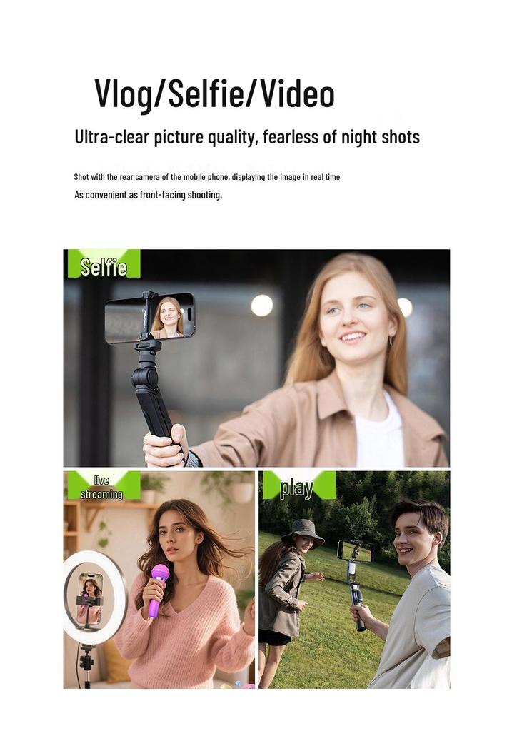 Mini Specchio Schermo Selfie Posteriore Magnetico - Ideale per Live Streaming e Mirroring dello Schermo del Telefono