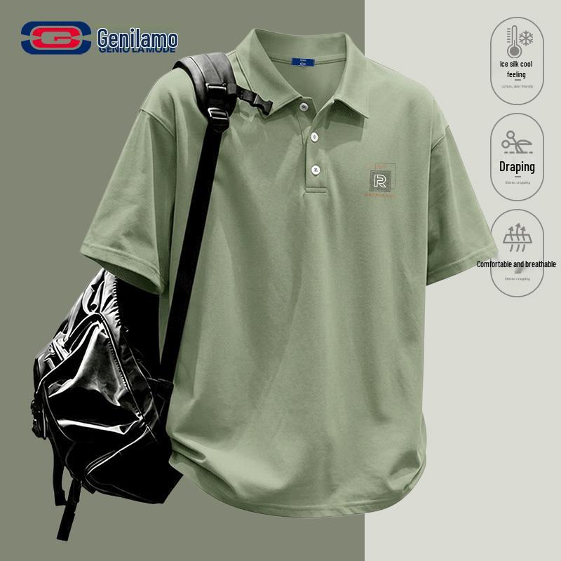 GENIOLAMODE Semir Men s Short Sleeve Cooling Polo T-Shirt 3XL