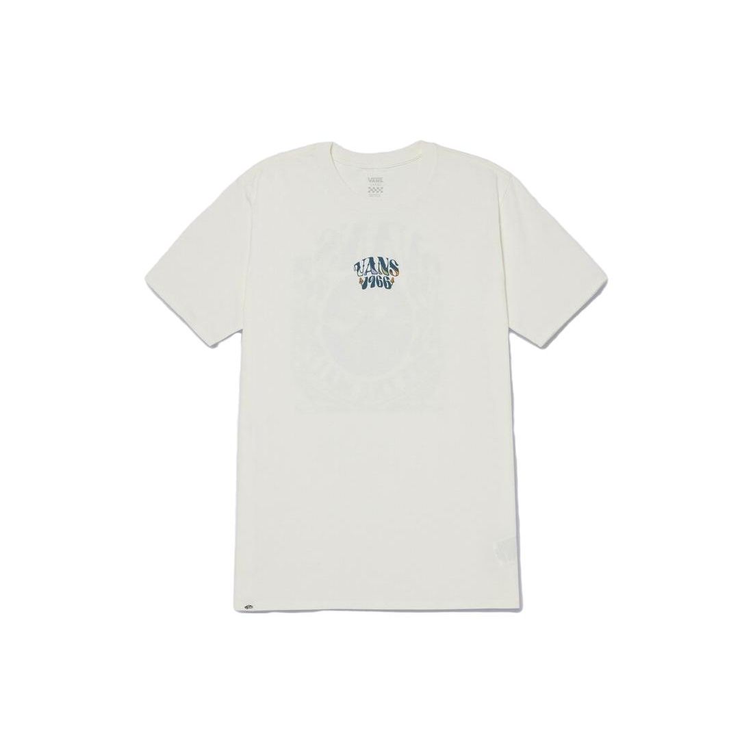

Vans SS23 Round Neck Pullover Letter Print Casual Short Sleeve T-Shirt Women Tops Grey White VN00092ZFS8 S
