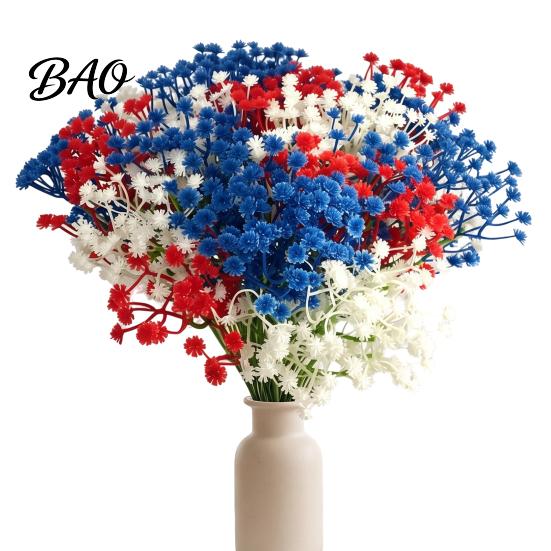 Decorazione Pianta Artificiale Soffice 10 Pezzi Fiori di Velo da Sposa, Gipsofila Finta Floreale Bouquet, Steli Flessibili Materiali per Composizioni Fai-da-te Finti per Matrimonio