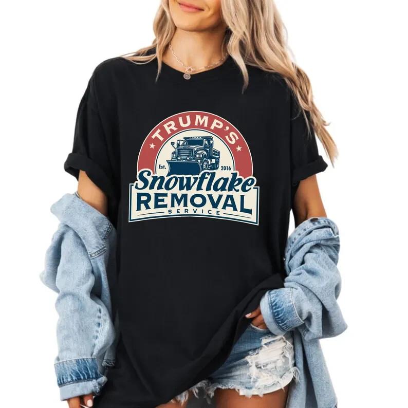 Trump s Snowflake Removal Service Shirt Shirt,Christma wbr/ s Donald Trump Shirt, MAGA Unisex T-Shirt M
