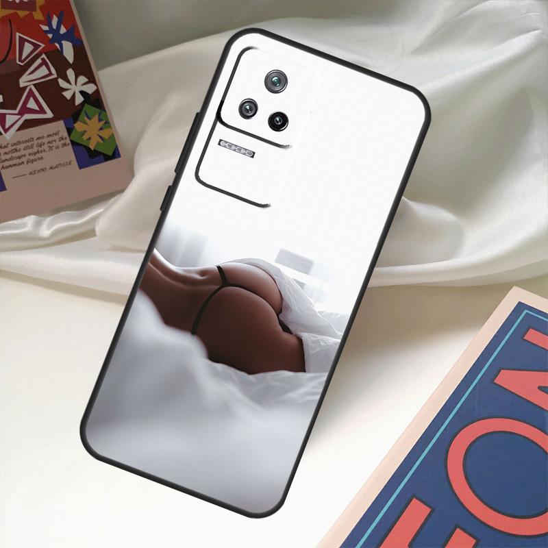 Sexy dívčí zadek a zadek kryt pro POCO X6 Pro X3 X5 F3 F5 M5s M6 Pro Xiaomi 14 Ultra 11T 12T 13T Pro 12 13 Lite kryt