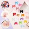 200PCS Multicolor Mini Satin Ribbon Bows Ribbon Small Tiny Bows for DIY Craft Sewing Wedding Birthday Party Gift Box Accessories