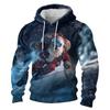 Herren Langarm Freizeit Flanell Kapuzensweatshirt