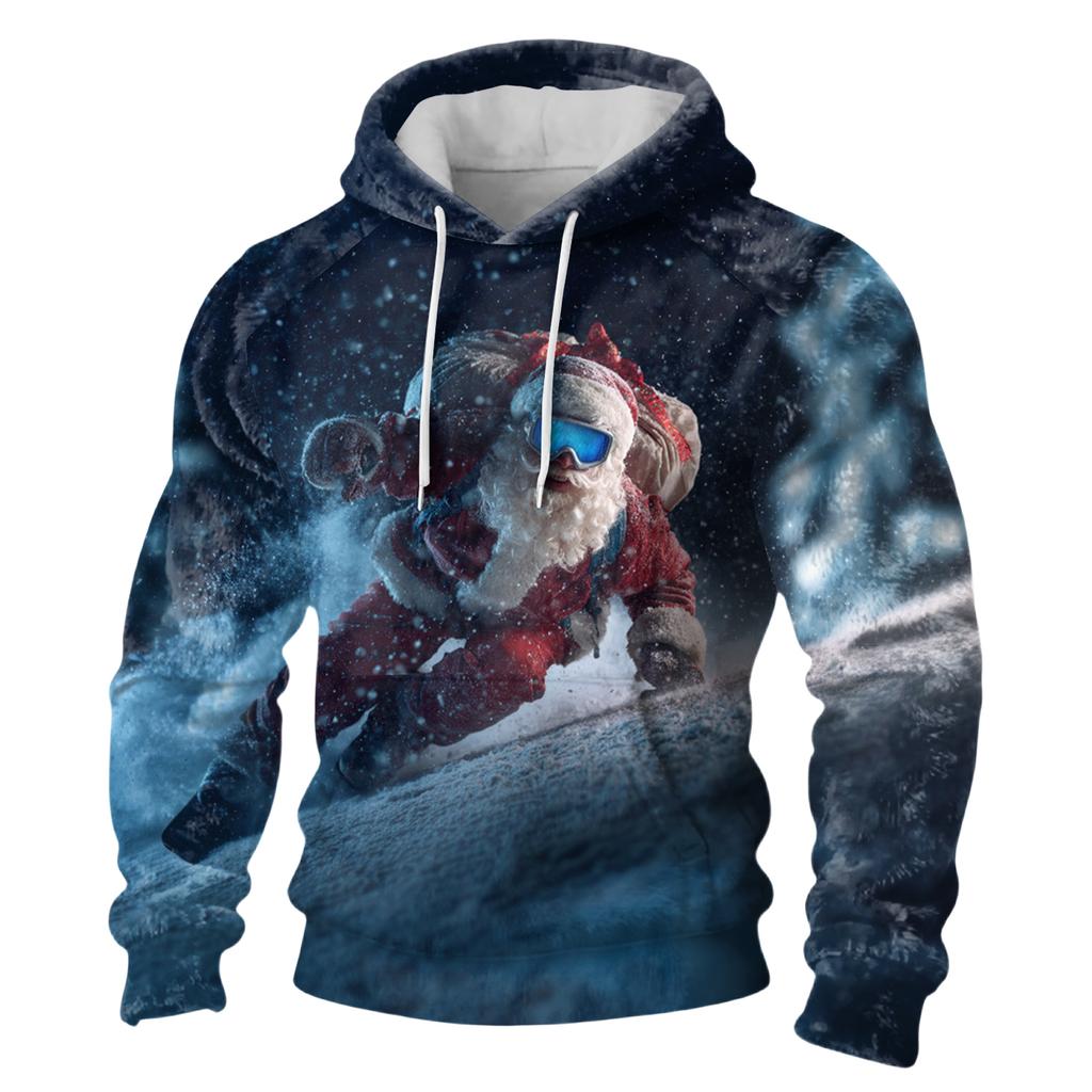 Herren Langarm Freizeit Flanell Kapuzensweatshirt
