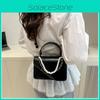 Pearl Fashion Simulation Chain Decoration Women Shoulder Bag For Daily Use