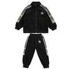 Boys' Plush Cardigan & Sweatpants Set: Stylish Autumn/Winter Sportswear