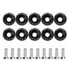 10 stuks/pak M6 Ringen JDM Stijl Universele Scooter Bevestigingsmiddelen Schroeven Aluminiumlegering Zeskant Auto Gemodificeerde Bevestigingsmiddelen