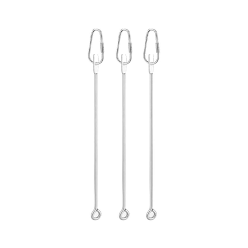 Stainless Steel Bird Food Holder Hanging Rust-proof Parrots Fruit Skewer with Hook Adjustable Bird Foraging Toys Indoor