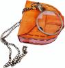 Brass Magnifying Glass, Optical Magnifier Lens with Necklace Chain Monocle for L
