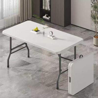 Portable Rectangular Folding Table - Simple Study, Computer Desk, or Outdoor Dining