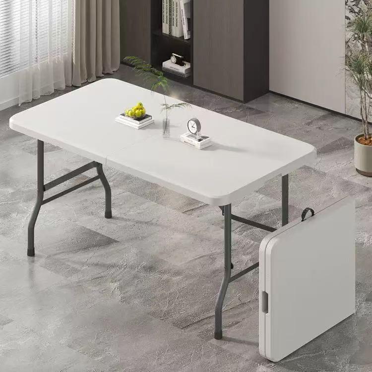 Portable Rectangular Folding Table - Simple Study, Computer Desk, or Outdoor Dining