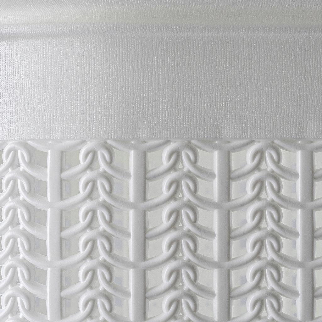 KADAX Kosz Na Pranie Bieliznę 50L Pojemnik Plastikowy Duży Z Pokrywą