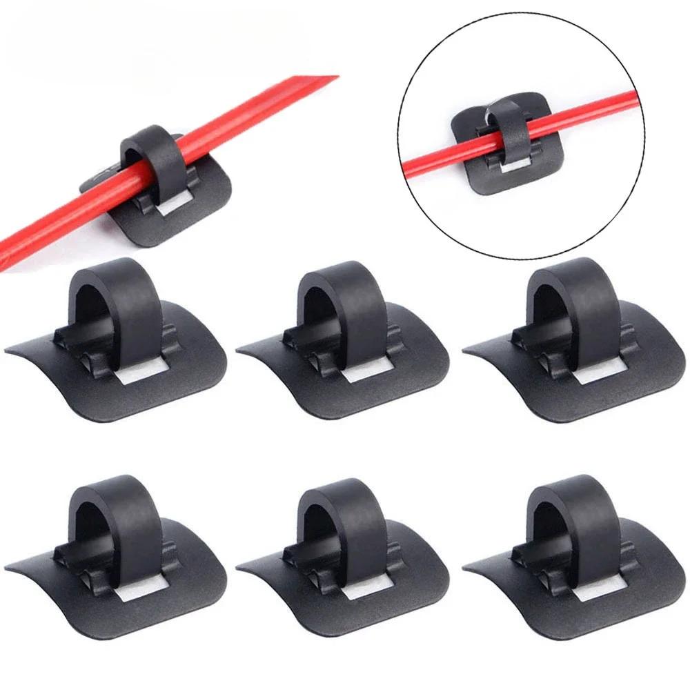 5/10Pcs Stick-on Cable Guide Bicycle Tube Clip Aluminum Bike Oil Tube Clamp Adapter  Bike Acessories  Road Bike Parts