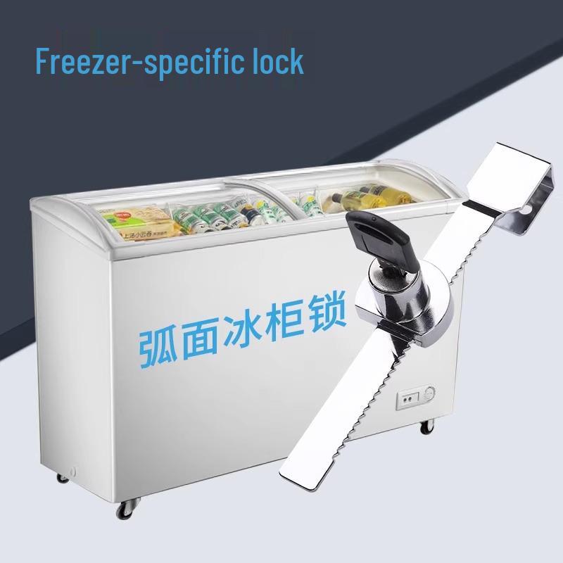 

Запираемый коммерческий морозильник для мороженого со стеклянной раздвижной дверью - Защита от краж, Витрина без сверления Universal Key Ice Cream Freezer Lock - 328