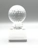 Winning Ball Trophy Crystal with Winning Letter Plate Height 12cm RGW4826C Luxury Authentic (Golf)