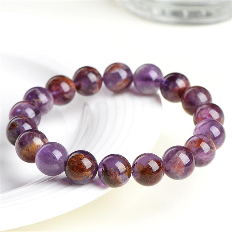 Natural Crystal Round Beads Beautiful Multicolor Beads Handmade Diy Bracelet Necklace Jewelry Handmade Beads Accessories