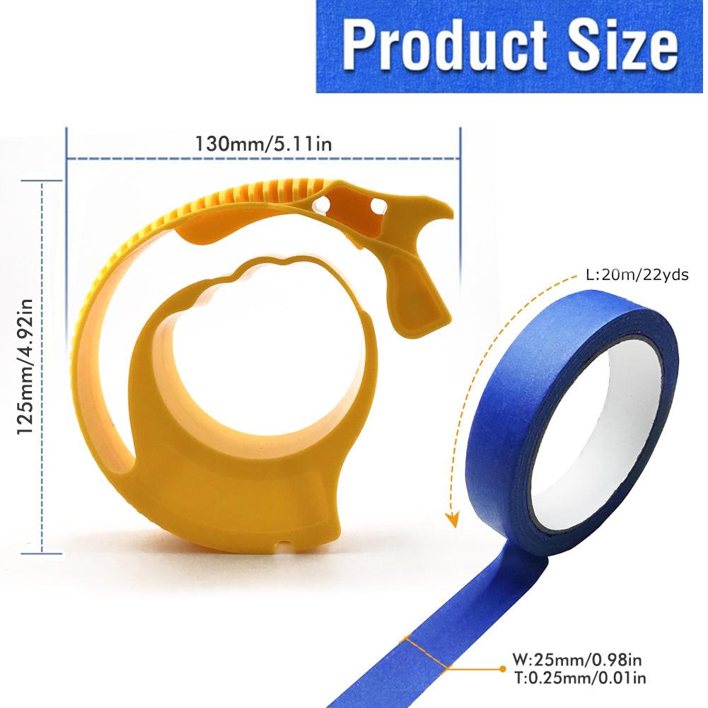 Precision Masking Tape Dispenser, Handheld Painters Tape Applicator Tool For Smooth Straight Line Masking And Painting Prep