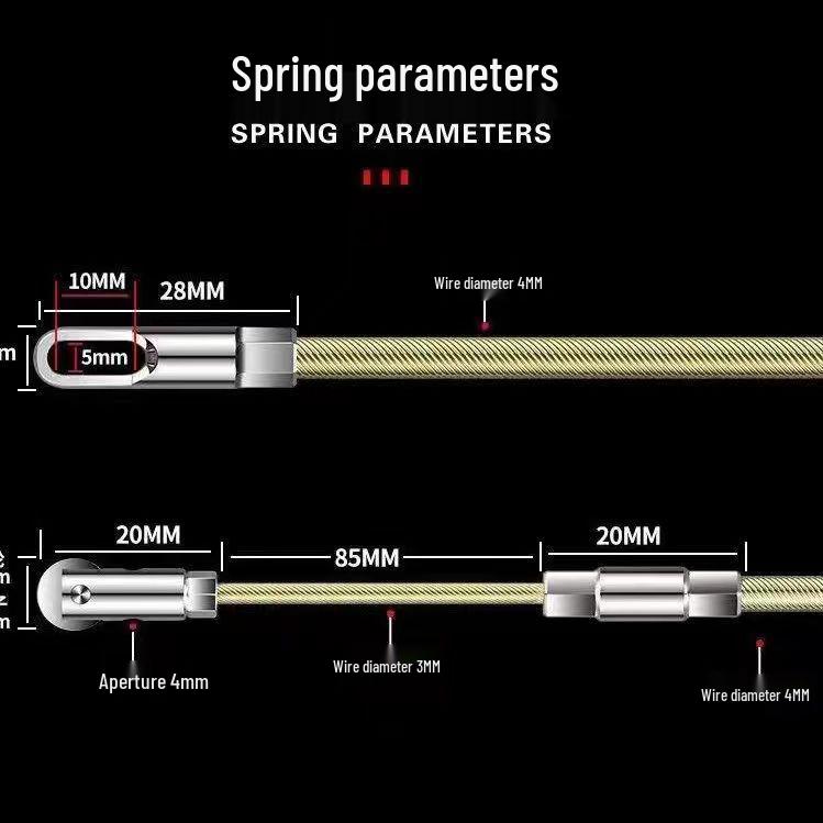 Electrician's Universal Wire Puller: Solid Spring Threading Tool for Through-Wall Wire Installation.