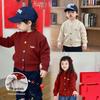 Red New Year 2025 Children's Sweater: Thickened, Warm, for Boys and Girls