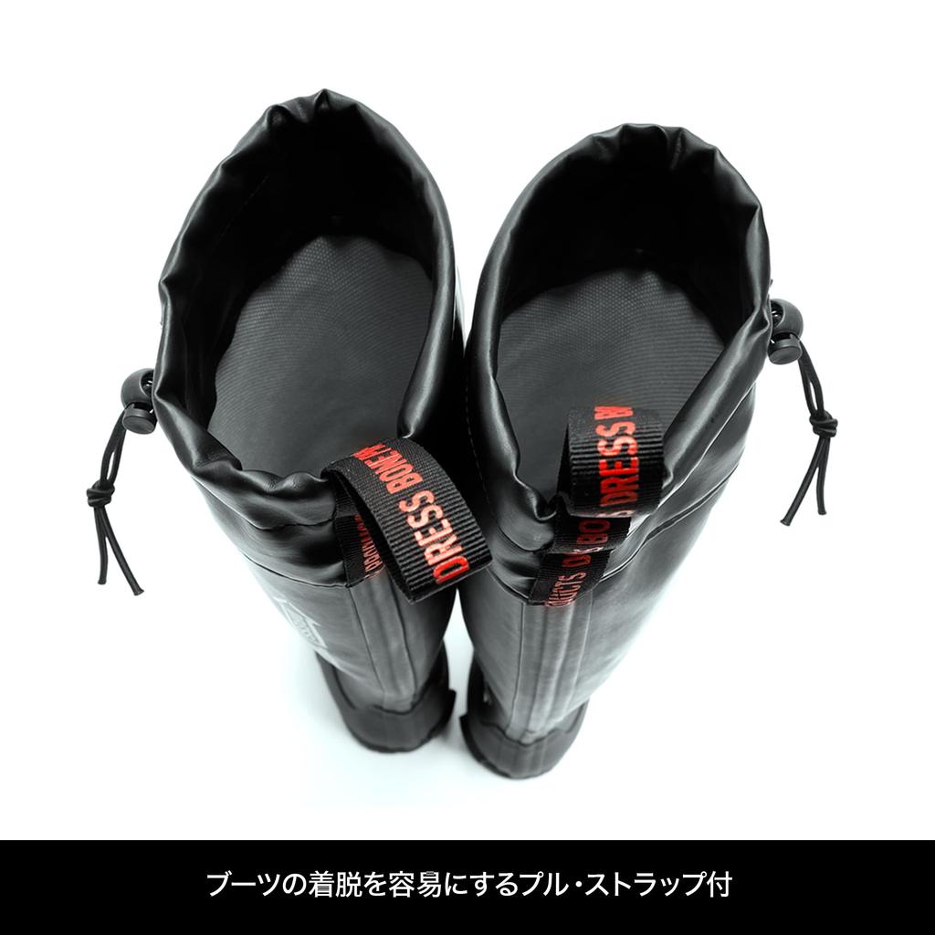 Rain Boots Airborne Black Fishing Boots Wading Boots Rain Boots Marine Boots Fully Waterproof Water Repellent Stream Rocks [Dress] [26cm] Non-Slip