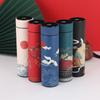 Display Double Layer Chinese Style with Lid Coffee Tumbler Thermos Cup Vacuum Flask Water Bottle