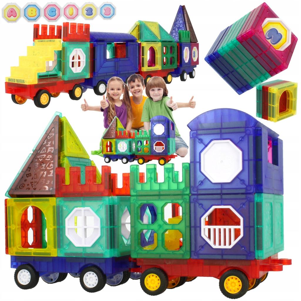 [PACK] Magnetic Blocks 72 pcs Car House U858