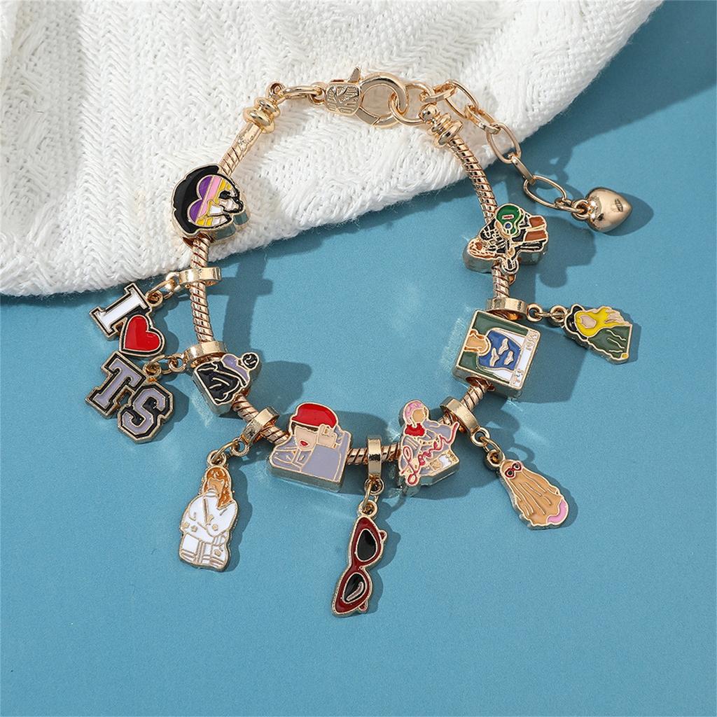 Music Pendant  Bracelet Dripping Oil Gadget Combination Bracelet Jewelry