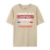 I Identify As A Conspiracy Theorist T Shirt Funny Political Funny Shirts Tshirts Men St Patricks Day