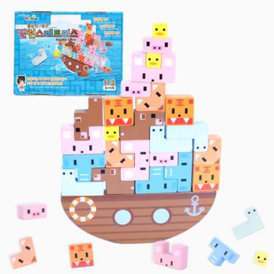 Toymore amigos animales y equilibrio Tetris, 1 caja, el mejor rompecabezas para niños pequeños de Corea
