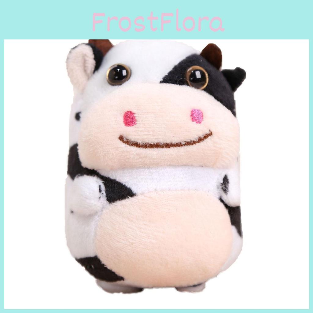 Plush Cow Keychain With Pp Cotton Filling For Girls Bag Decor And Collectible Toy