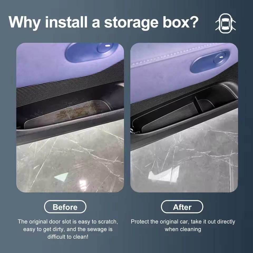 for Xpeng G6 2025 2025  Front Rear Door Side Handle Storage Box   Organizer Tidying Car Interior Accessories