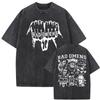 Gewaschenes Vintage Bad Omens Band T-Shirt THE DEATH OF PEACE OF MIND T-Shirts Herren Damen Oversized T-Shirt Rock Gothic